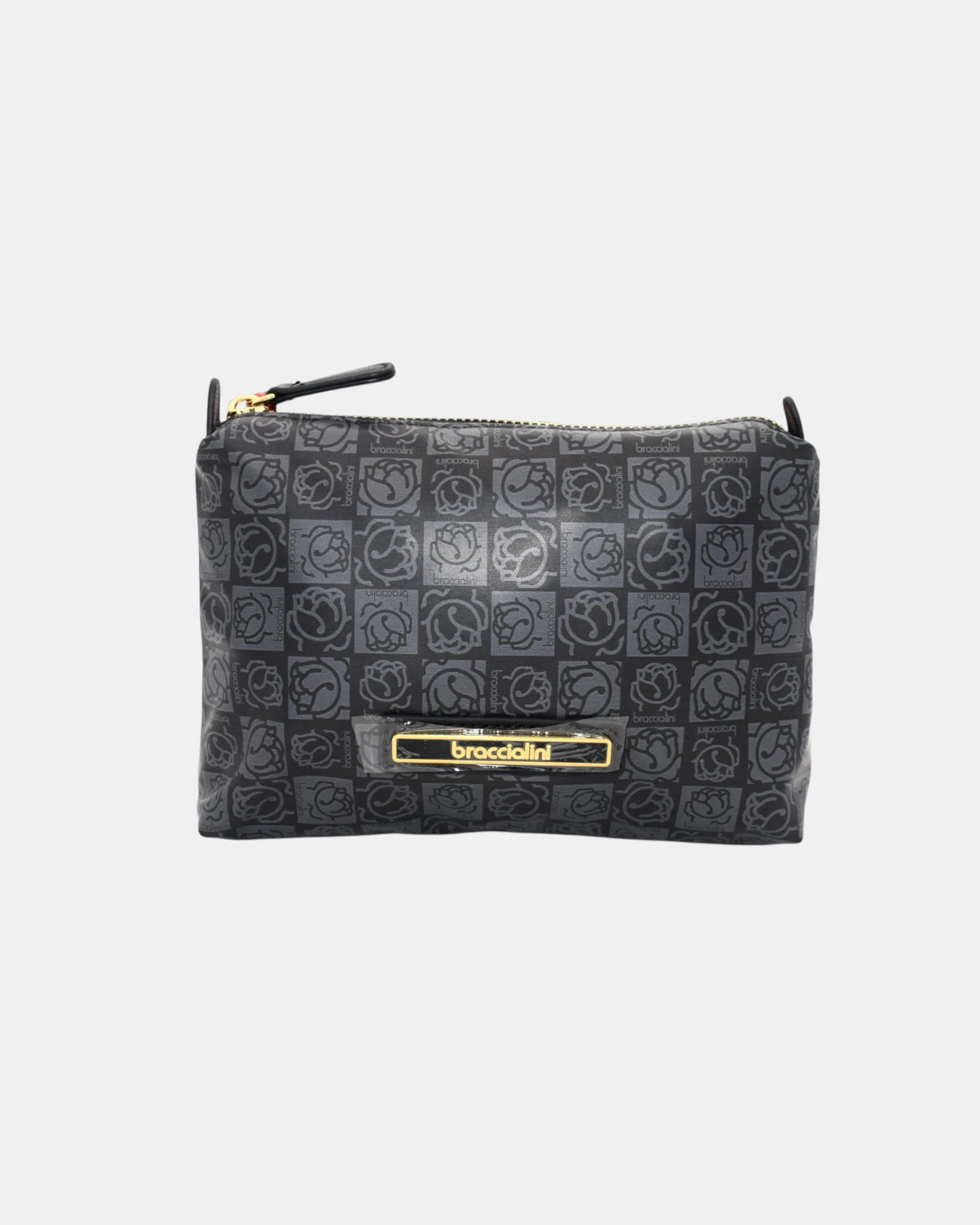 Braccialini pochette unisex mod.ILARY B 13216 – Nylon Nero Monogramma