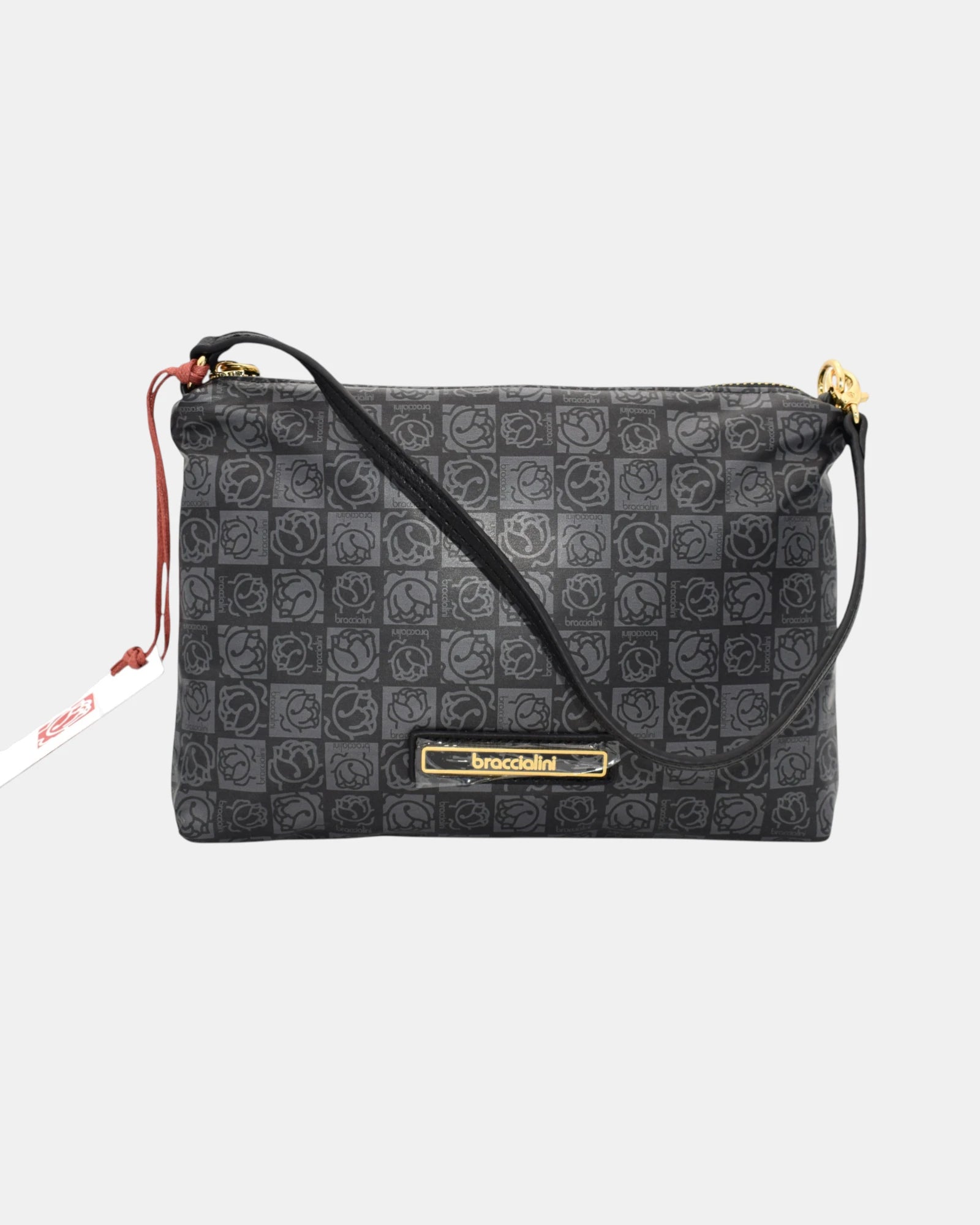Braccialini pochette unisex mod.ILARY B 13219 – Nylon Nero Monogramma