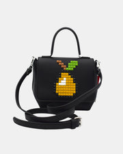 Braccialini Borsa Donna Tracolla Shine B12040 Nero con Pera Pixel Art