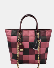 Acqua di Perla Borsa Donna Tote APNR99305 Bordeaux - Rosa con Catenine in colore Oro