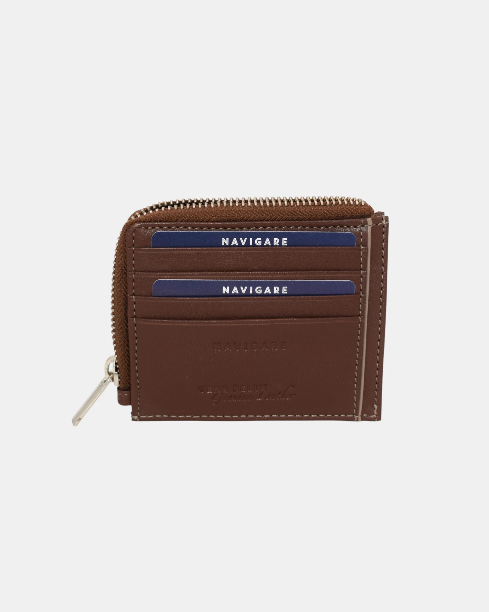 Navigare Portacarte Unisex in Vera Pelle con Zip Mod. 757-53