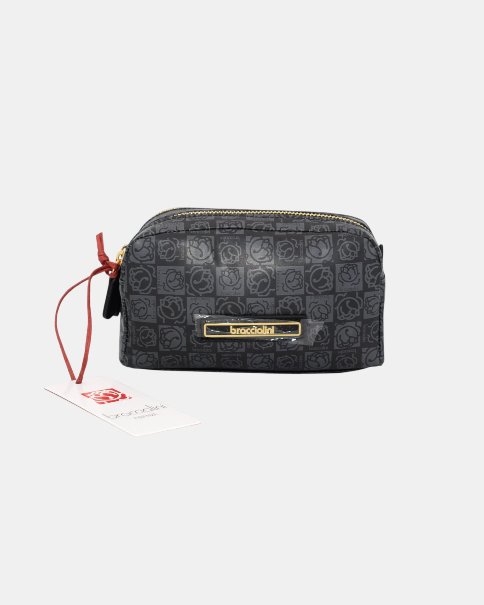 Braccialini pochette unisex mod. ILARY B 13218 – Nylon Nero Monogramma