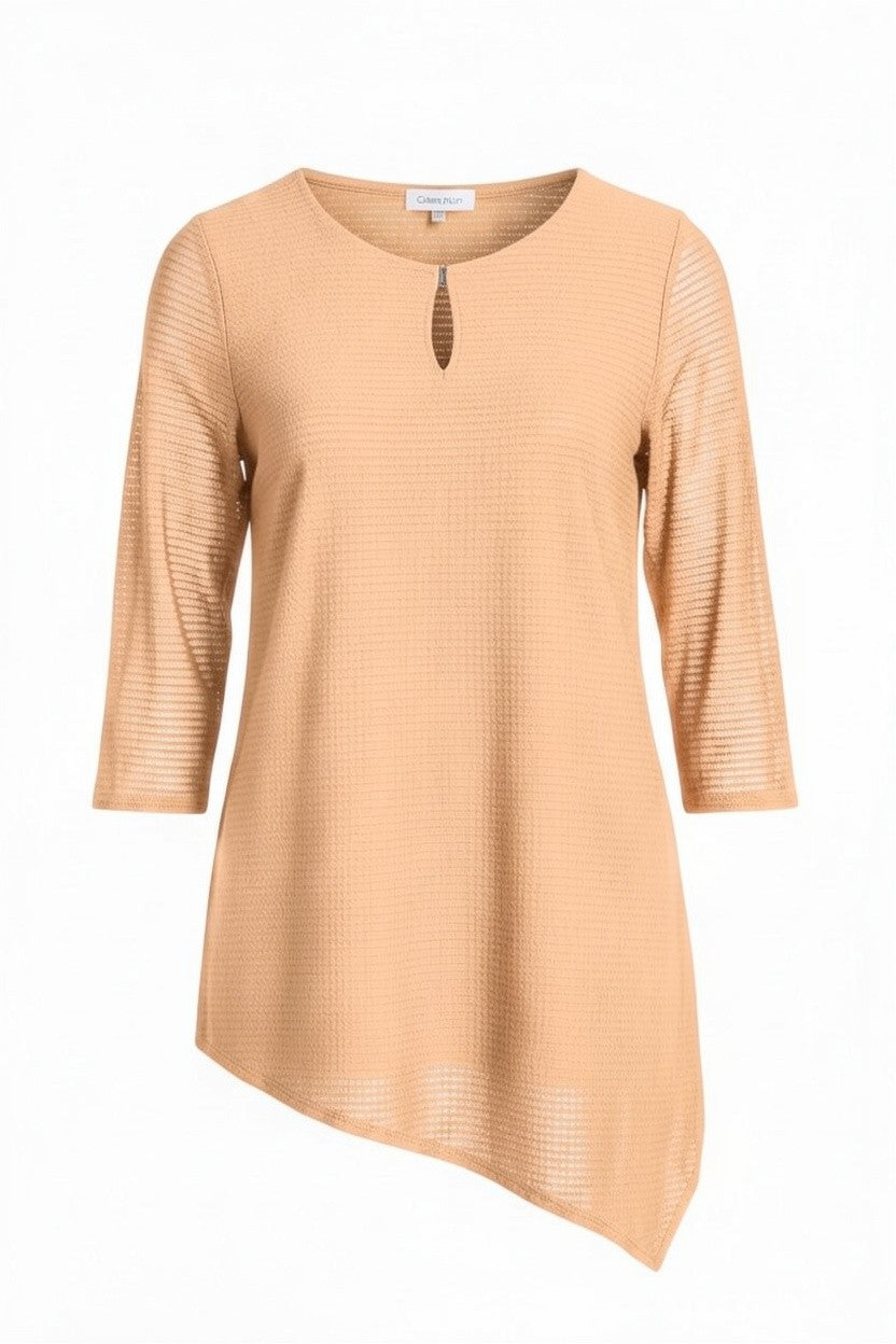 Calvin Klein blusa donna asimmetrica con texture