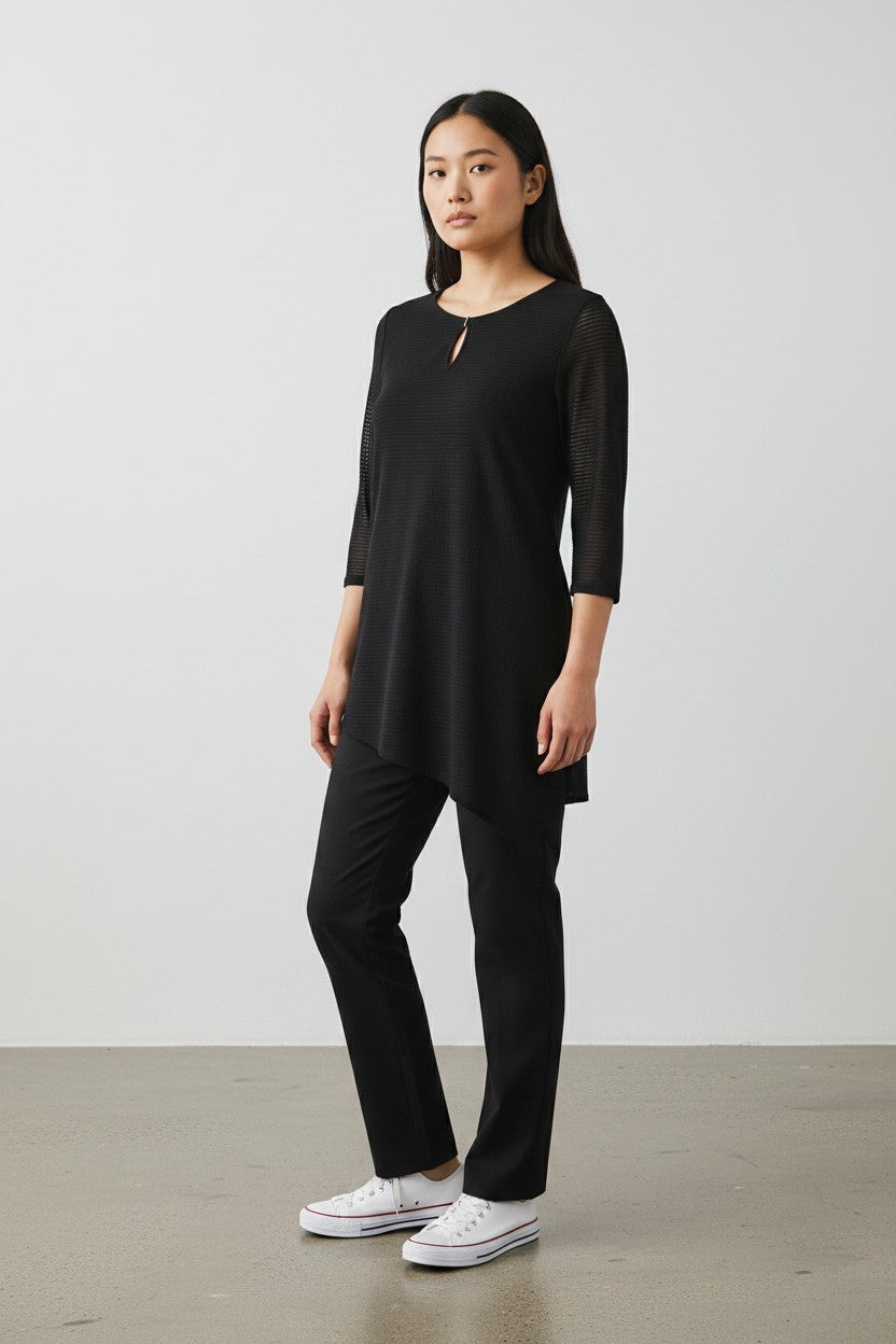 Calvin Klein blusa donna asimmetrica con texture