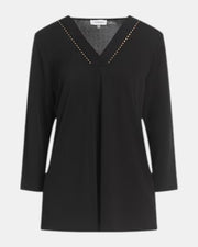 Calvin Klein blusa donna con micro borchie col. nero
