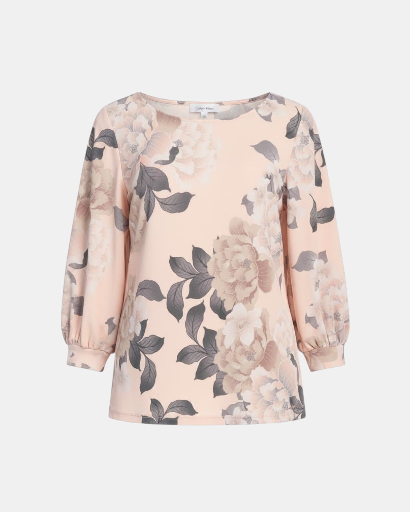 Calvin Kelin blusa donna fiorata stampa blush floral