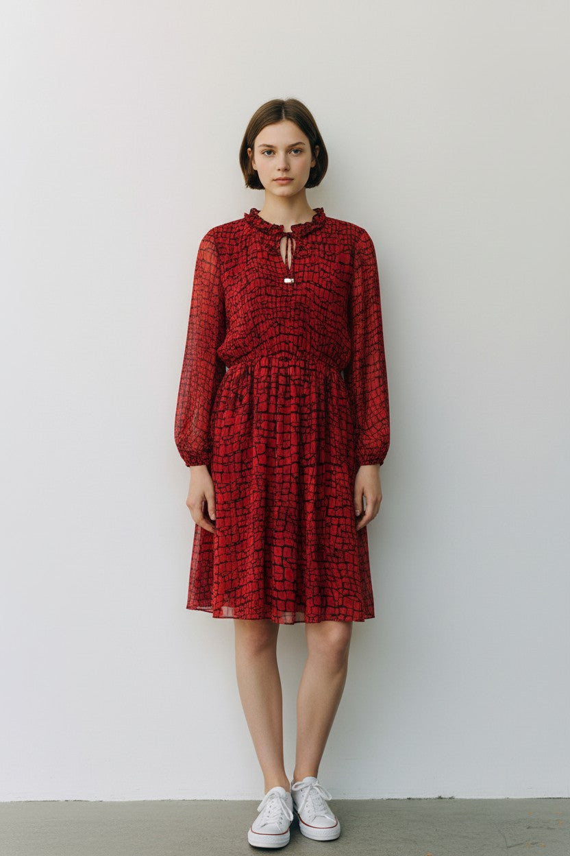 Calvin Klein abito donna Midi fantasia astratta
