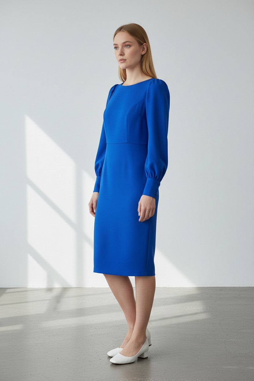 Calvin Klein abito donna a tubino blu royal
