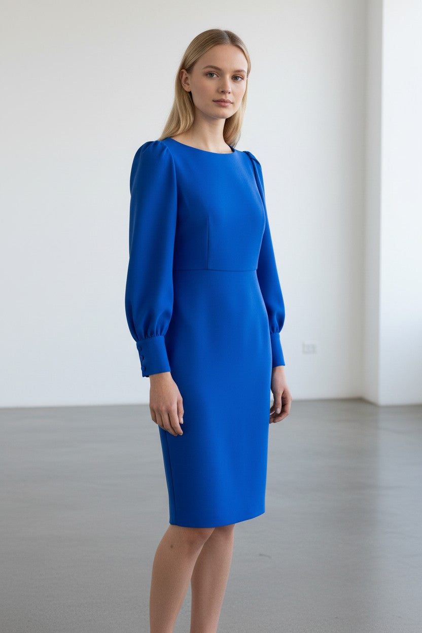 Calvin Klein abito donna a tubino blu royal