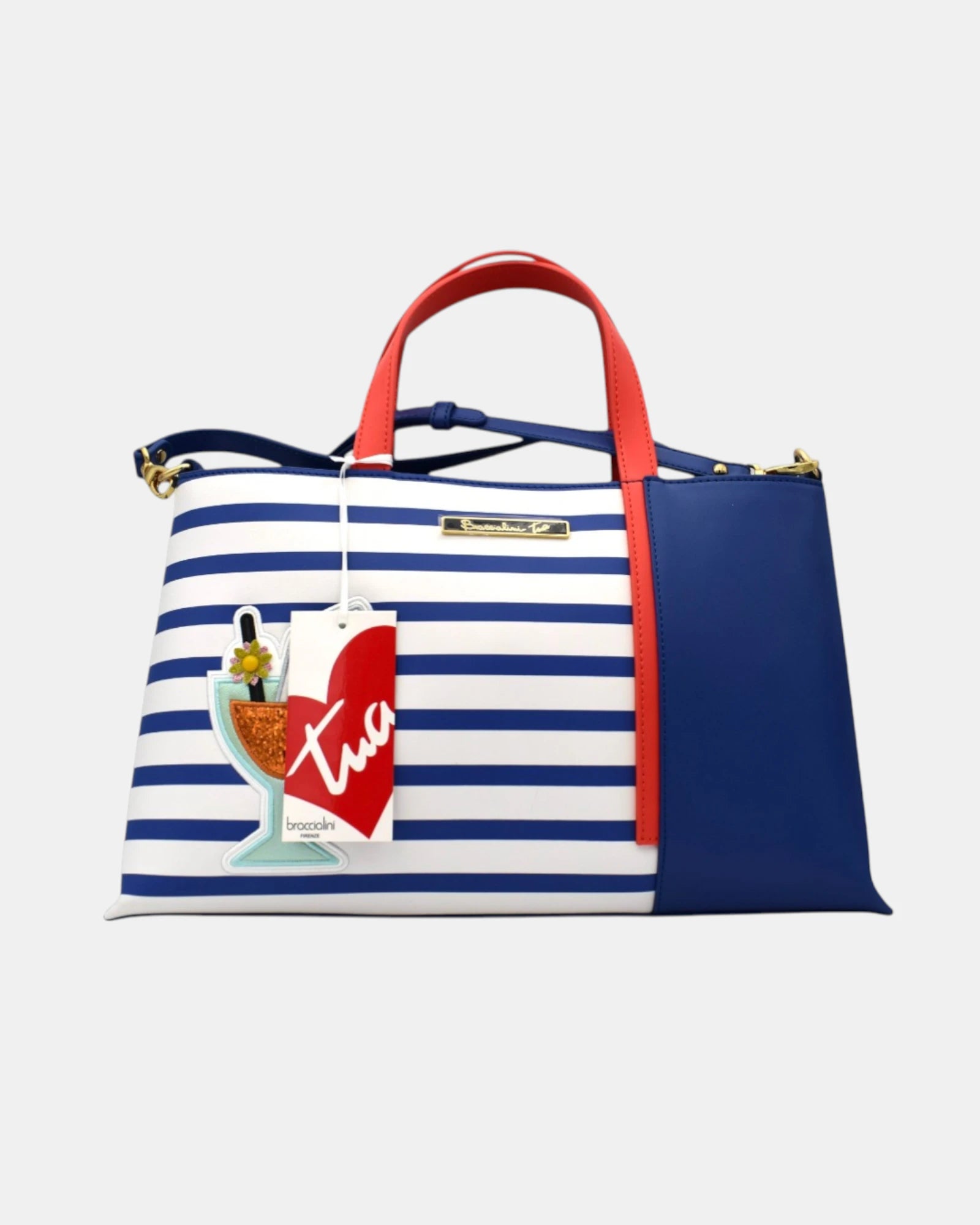 Braccialini Borsa Donna Shopper Estiva Mod. B12912 Collezione TUA Blu