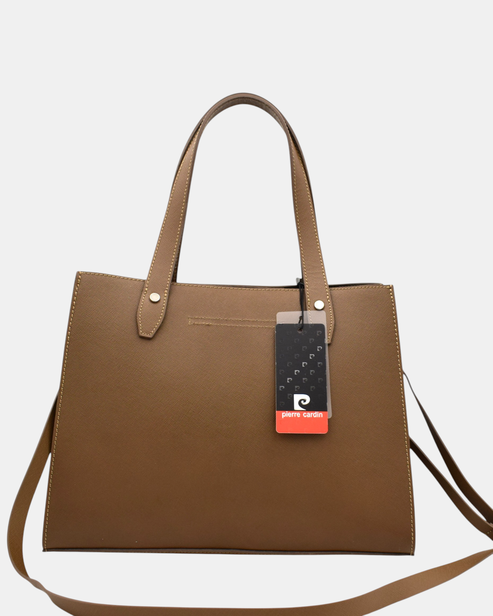 Pierre Cardin Borsa Shopper Donna in Vera Pelle Saffiano Modello 1860 con Tracolla