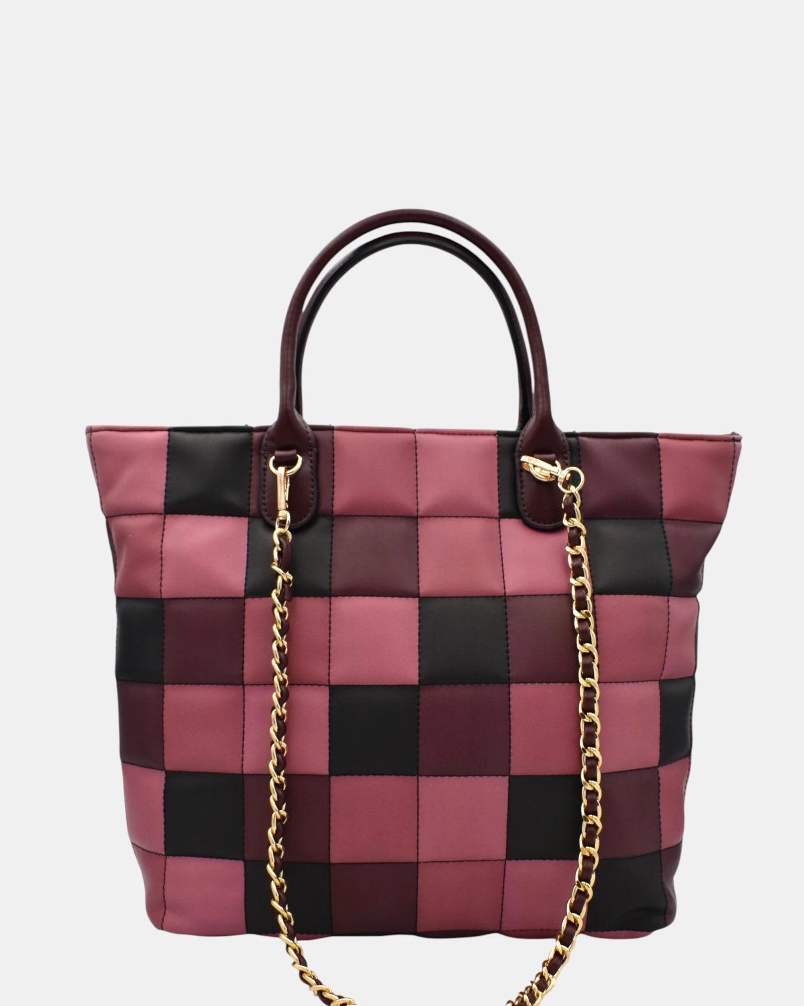Acqua di Perla Borsa Donna Tote APNR99305 Bordeaux - Rosa con Catenine in colore Oro