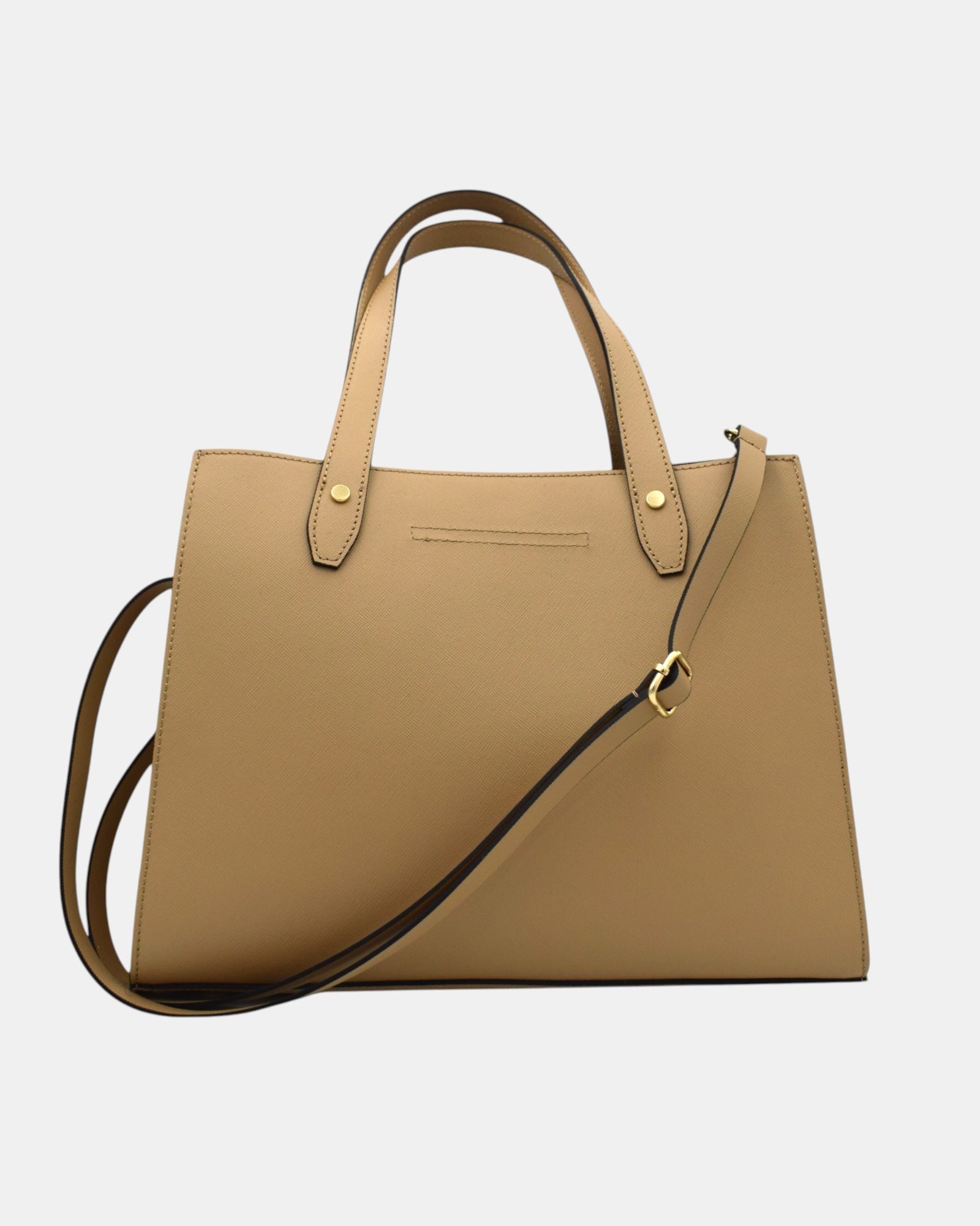 Pierre Cardin Borsa Shopper Donna in Vera Pelle Saffiano Modello 1860 con Tracolla