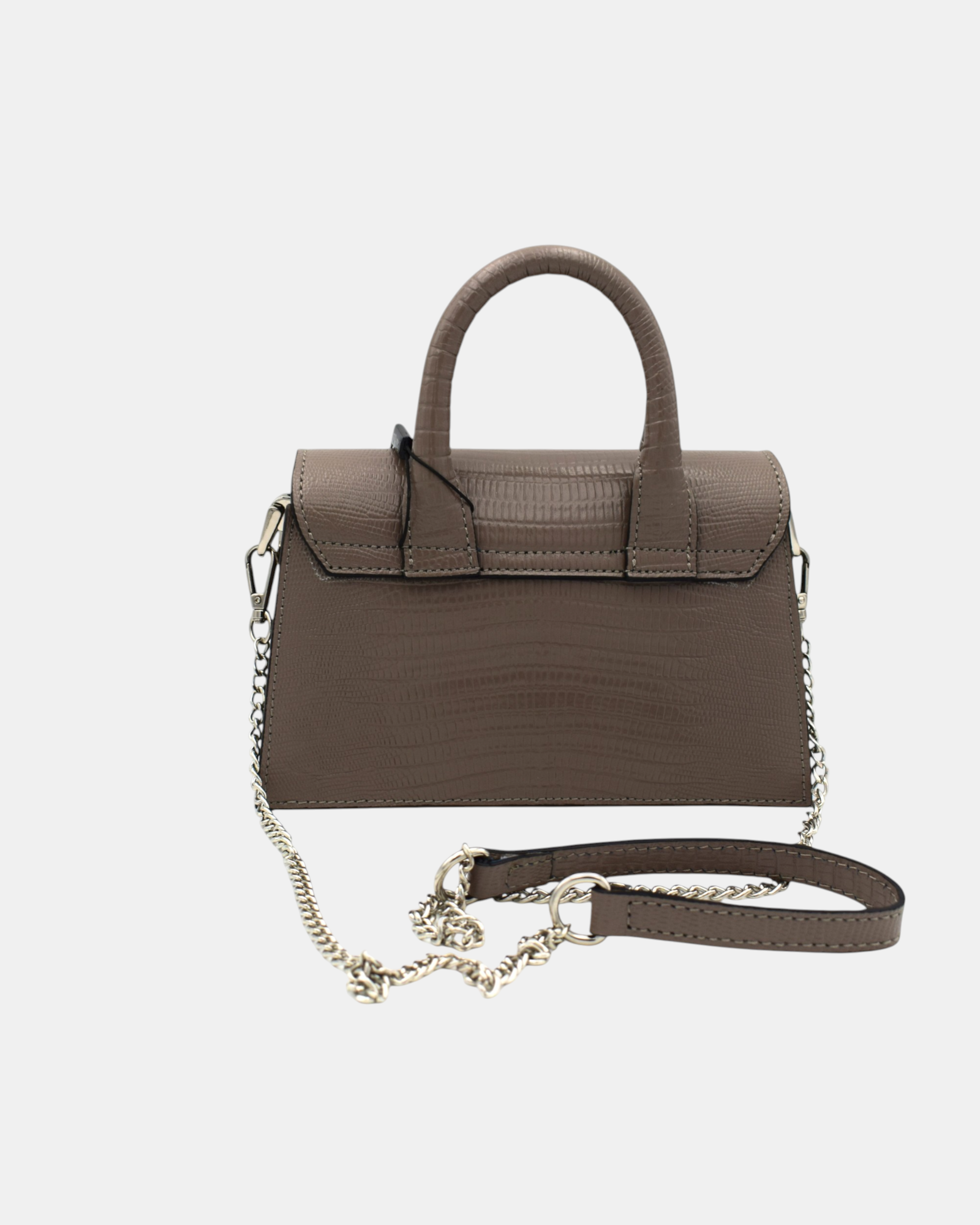 Pierre Cardin Borsa a Tracolla Donna in Vera Pelle Effetto Lucertola Modello 1848 con Patta