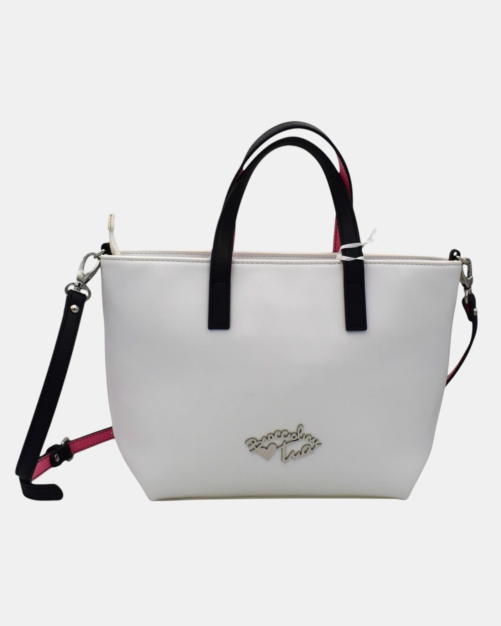 👜 Braccialini borsa donna mod.TUA Shine B 12041 – Bianco con Ciliegie Pixel Art