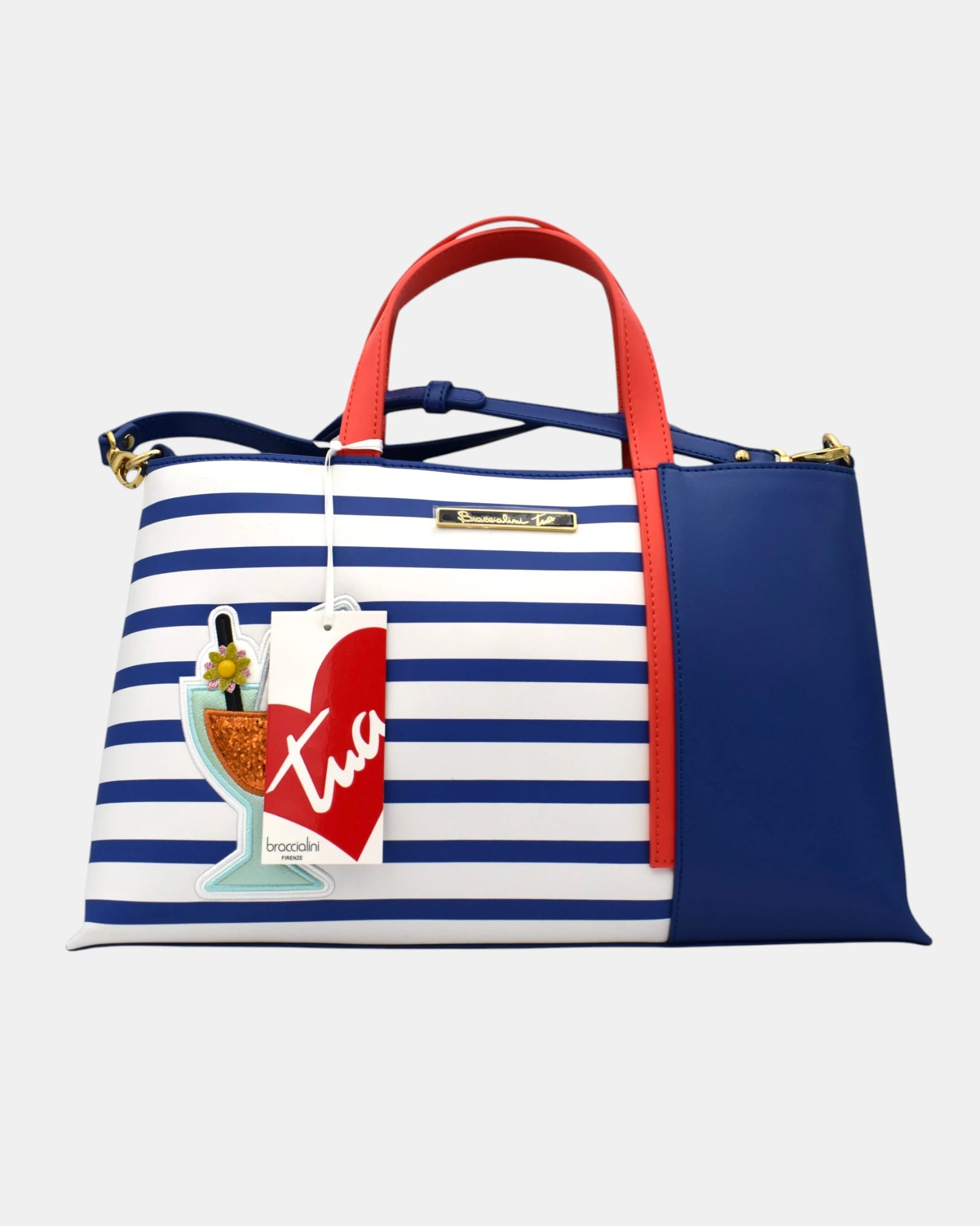 Braccialini Borsa Donna Shopper Estiva Mod. B12912 Collezione TUA Blu