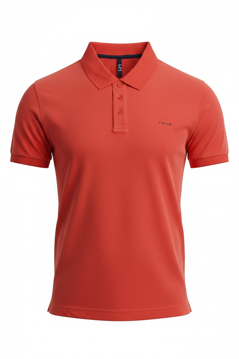 Polo uomo over brand P-Club manica corta puro cotone piquet 100%