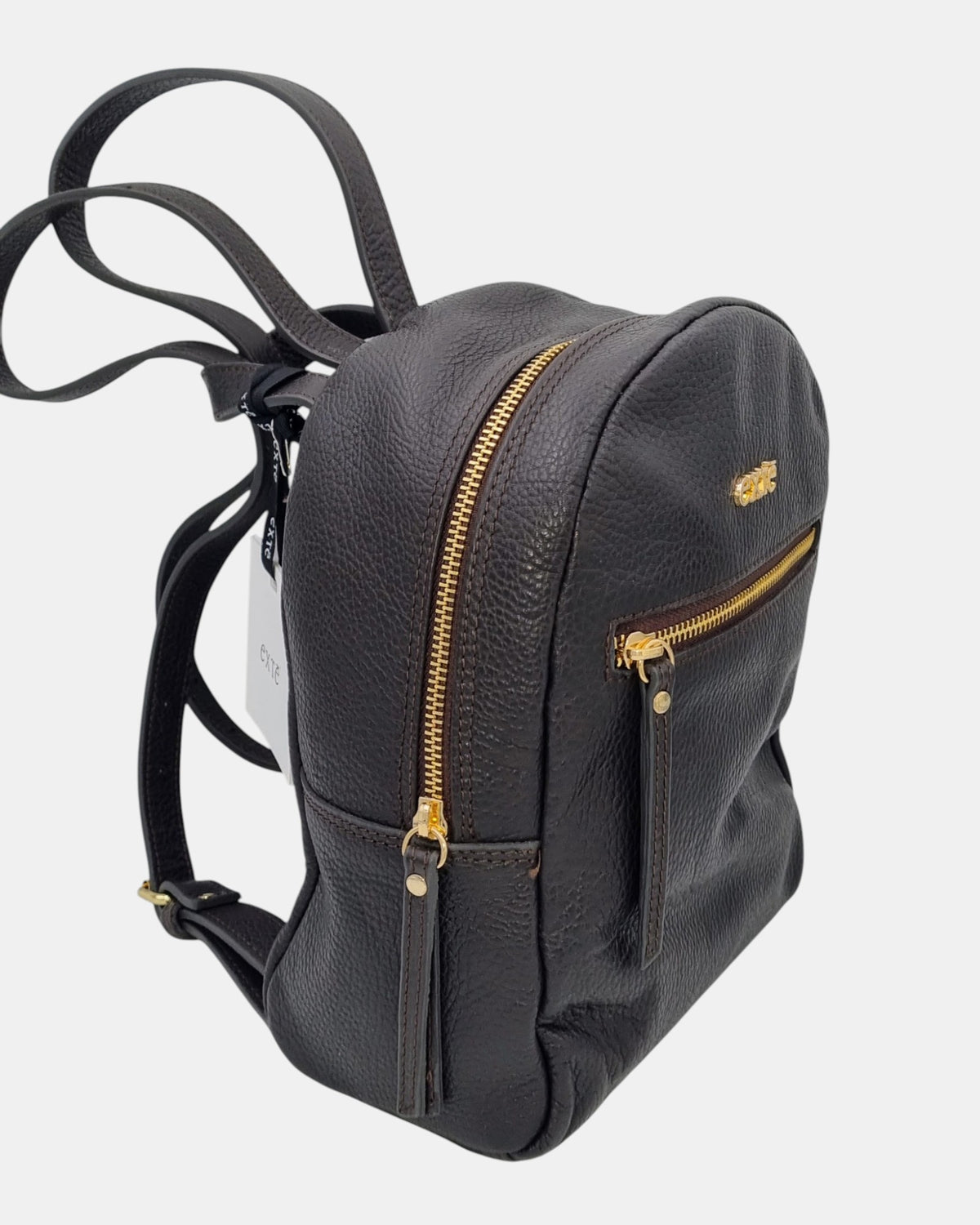 Extè Milano Zaino da Donna Kate in 100% Vera Pelle Viola Martellata