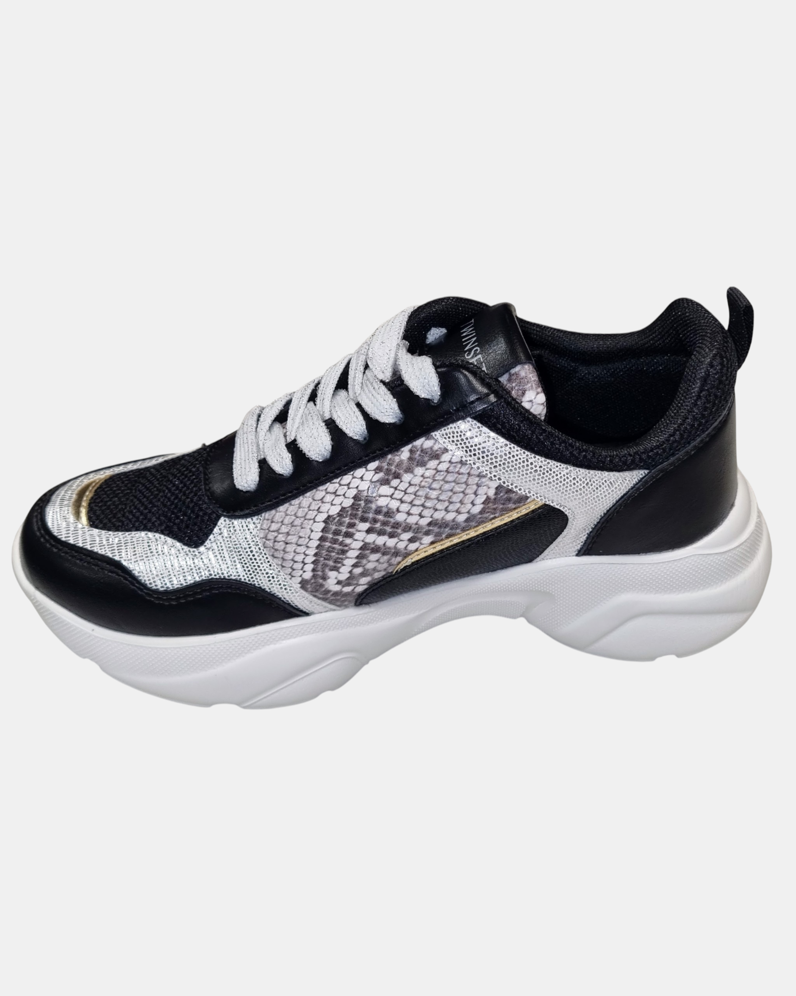 Twinset  Sneakers Donna Running 222TJT01E – Chunky Multimateriale con Logo Oval T