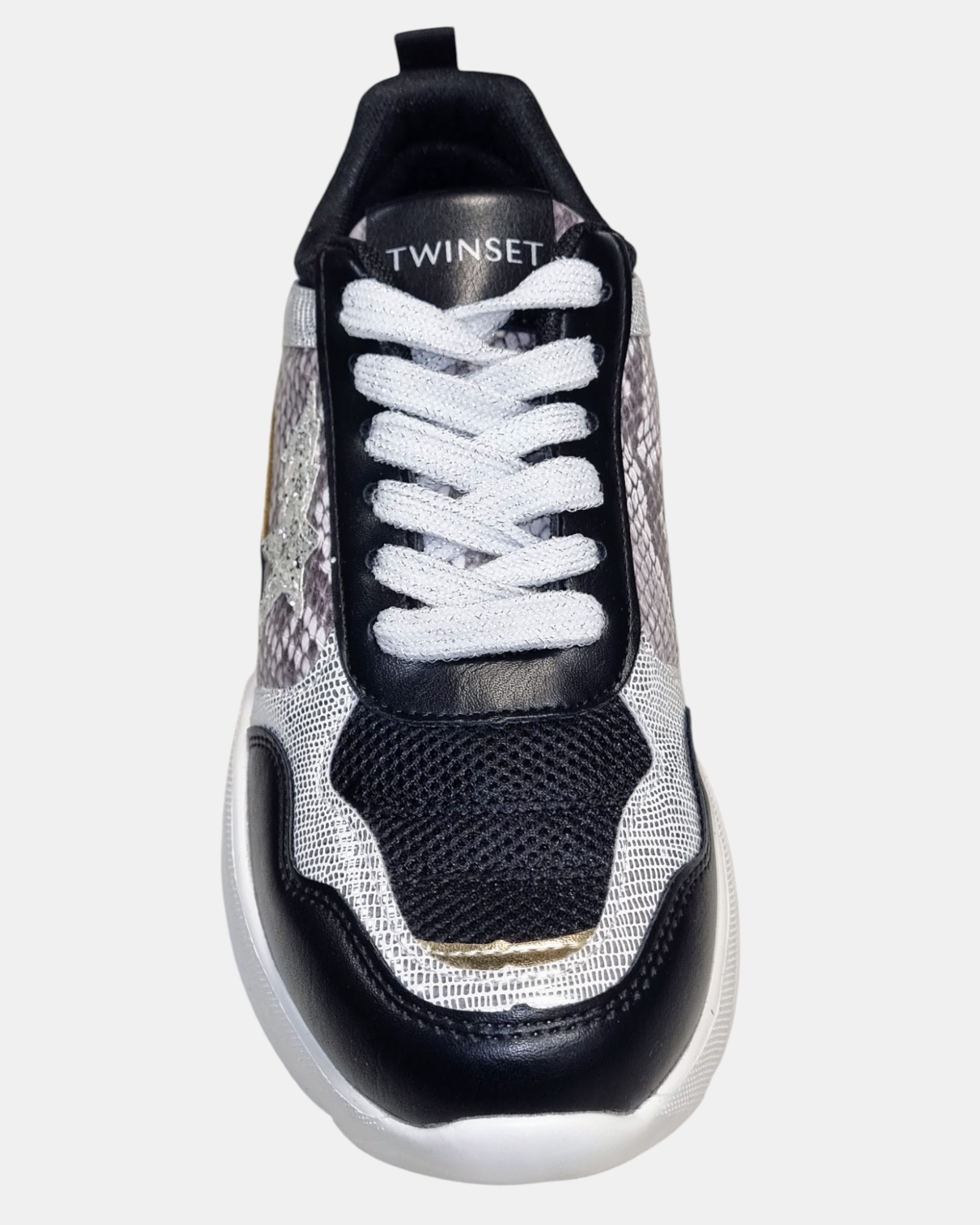 Twinset  Sneakers Donna Running 222TJT01E – Chunky Multimateriale con Logo Oval T