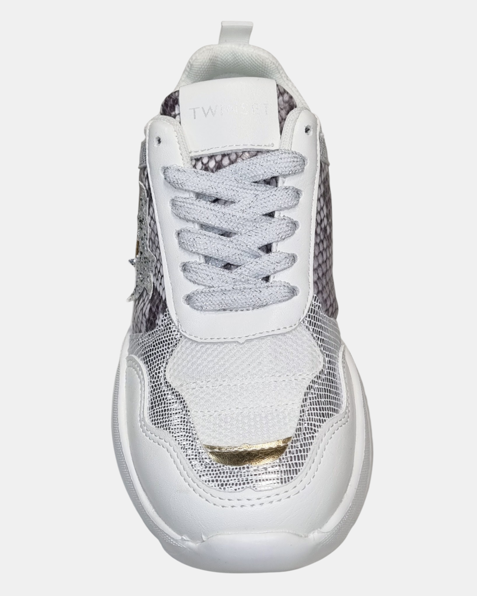 Twinset  Sneakers Donna Running 222TJT01E – Chunky Multimateriale con Logo Oval T