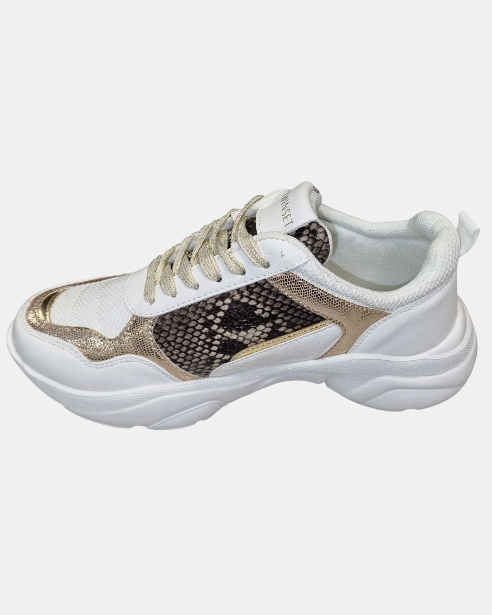 Twinset  Sneakers Donna Running 222TJT01E – Chunky Multimateriale con Logo Oval T