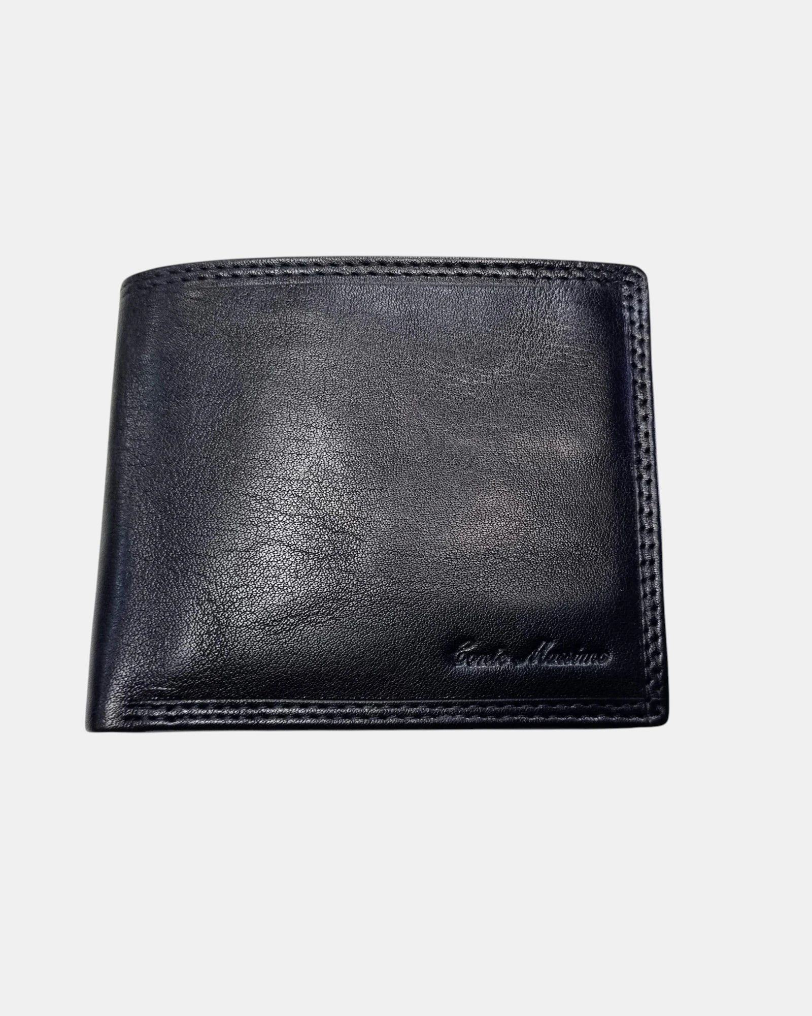 Conte Massimo Portafoglio Uomo medio in Vera Pelle 100% Nero Mod. 813