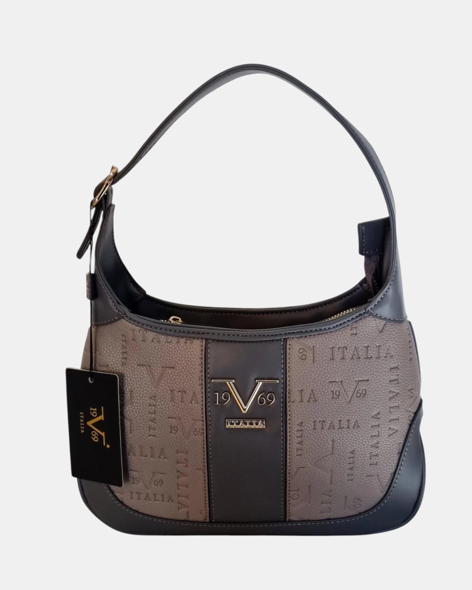 19V69 Italia by Versace Borsa a Spalla Donna Modello Talia Hobo Bicolore