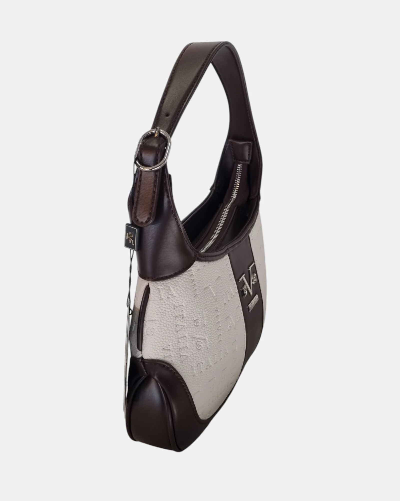 19V69 Italia by Versace Borsa a Spalla Donna Modello Talia Hobo Bicolore
