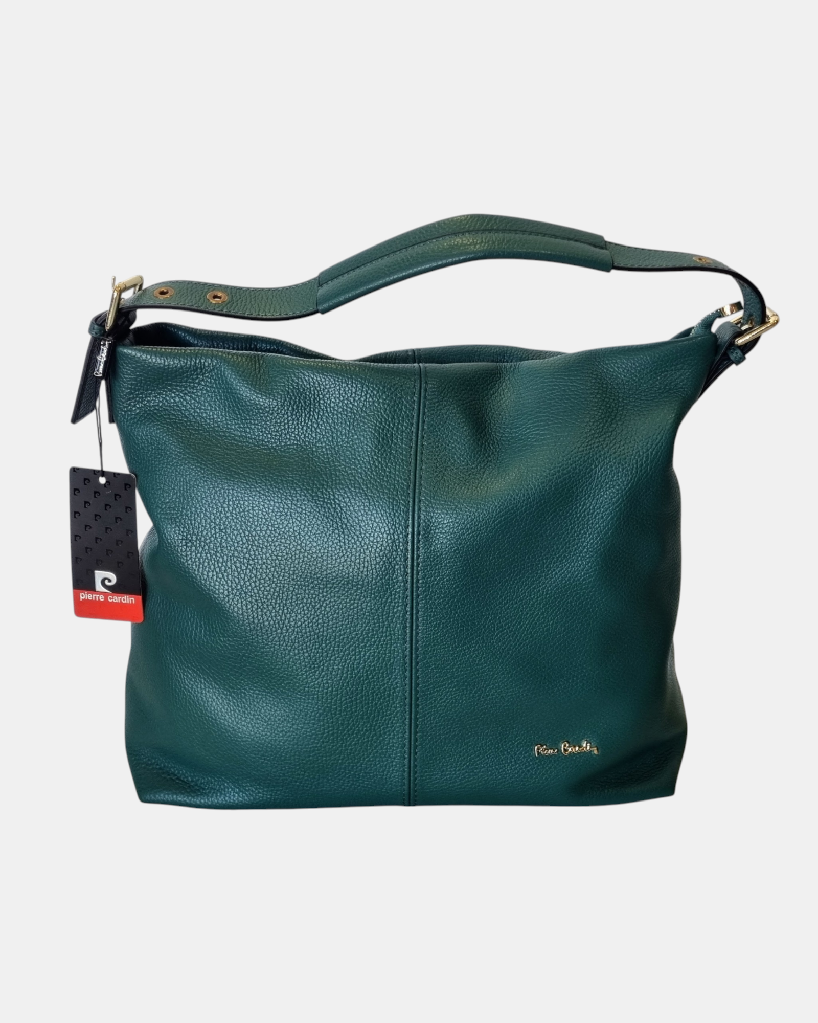 Pierre Cardin Borsa a Spalla Donna in Vera Pelle Dollaro Modello 1915 Hobo Elegante
