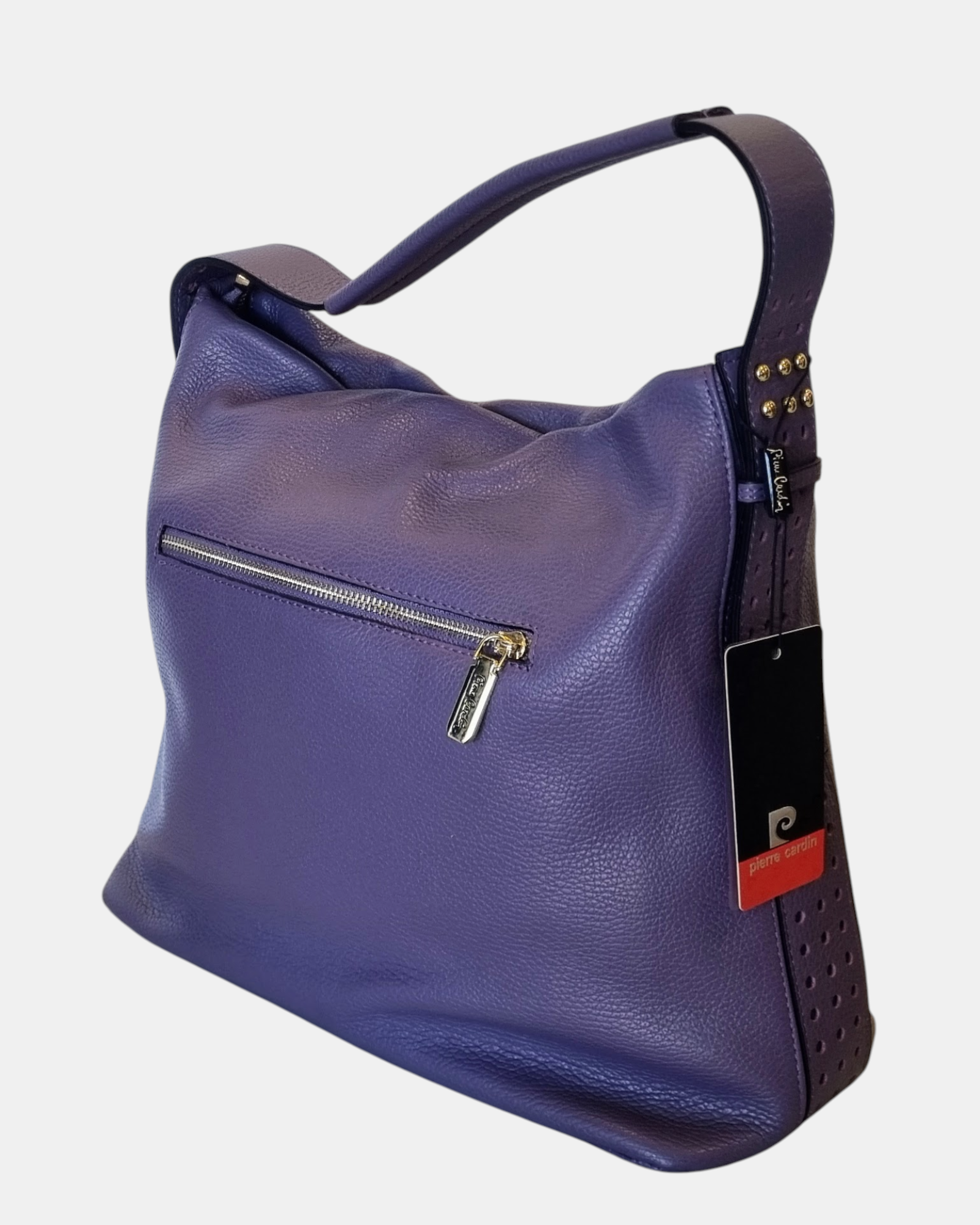 Pierre Cardin Borsa a Spalla Donna in Vera Pelle Dollaro Modello 1913 Hobo Elegante