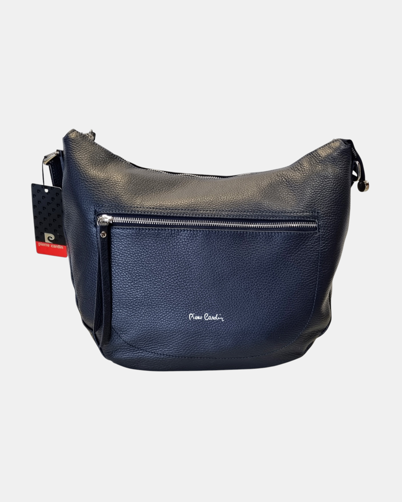 Pierre Cardin tracolla donna Hobo " banana " grande in Vera Pelle Made in Italy mod. 55039
