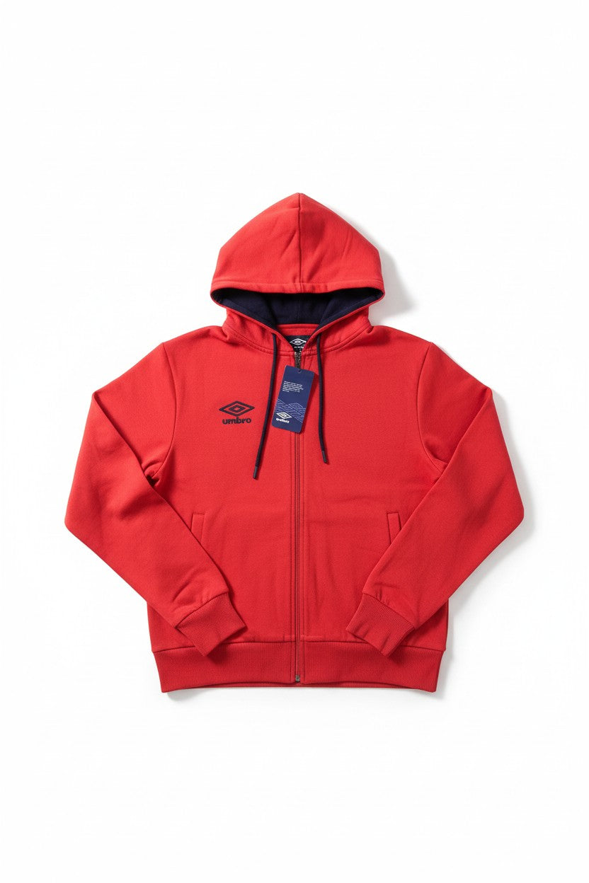 Umbro Felpa Uomo con Cappuccio Full Zip Modello Hoodie FZ Jacket