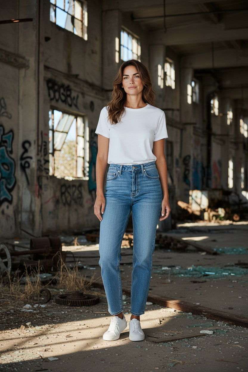 Seventwoseven jeans donna mod. MIA - S2S010/WL Skynny Made in Italy