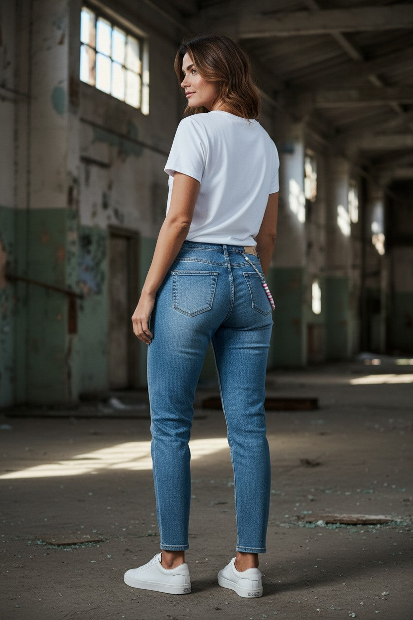 Seventwoseven jeans donna mod. MIA - S2S010/WL Skynny Made in Italy