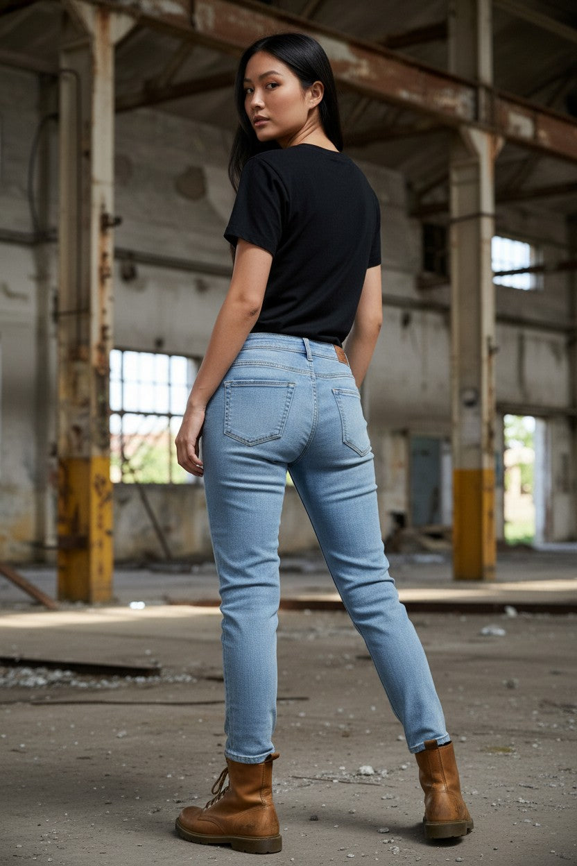 Seventwoseven Jeans donna modello MIA - S2S010/WP Skinny  Made in Italy