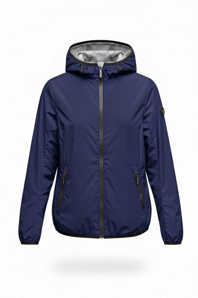 Clinchberry giacca a vento stile k-way donna - leggera con cappuccio