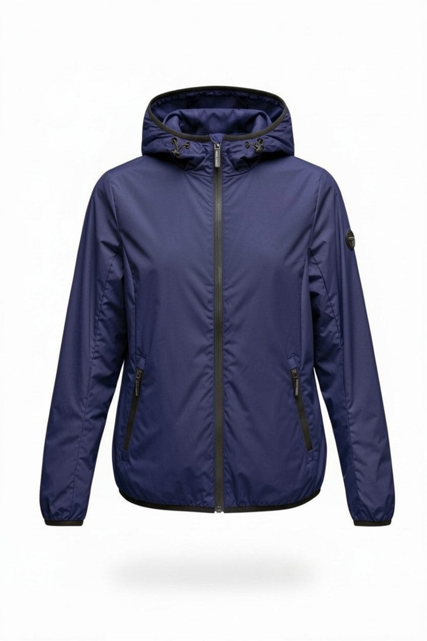 Clinchberry giacca a vento stile k-way donna - leggera con cappuccio