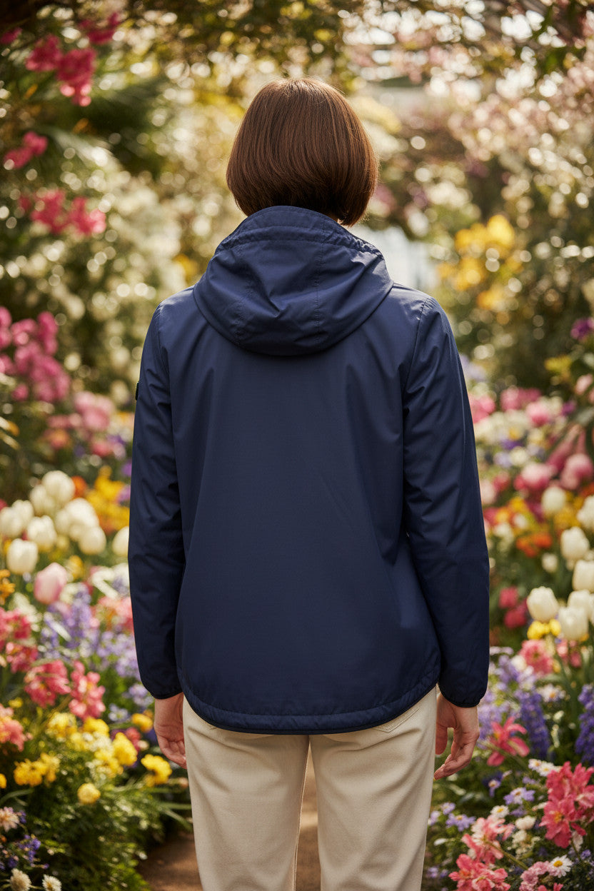Clinchberry giacca a vento stile k-way donna - leggera con cappuccio