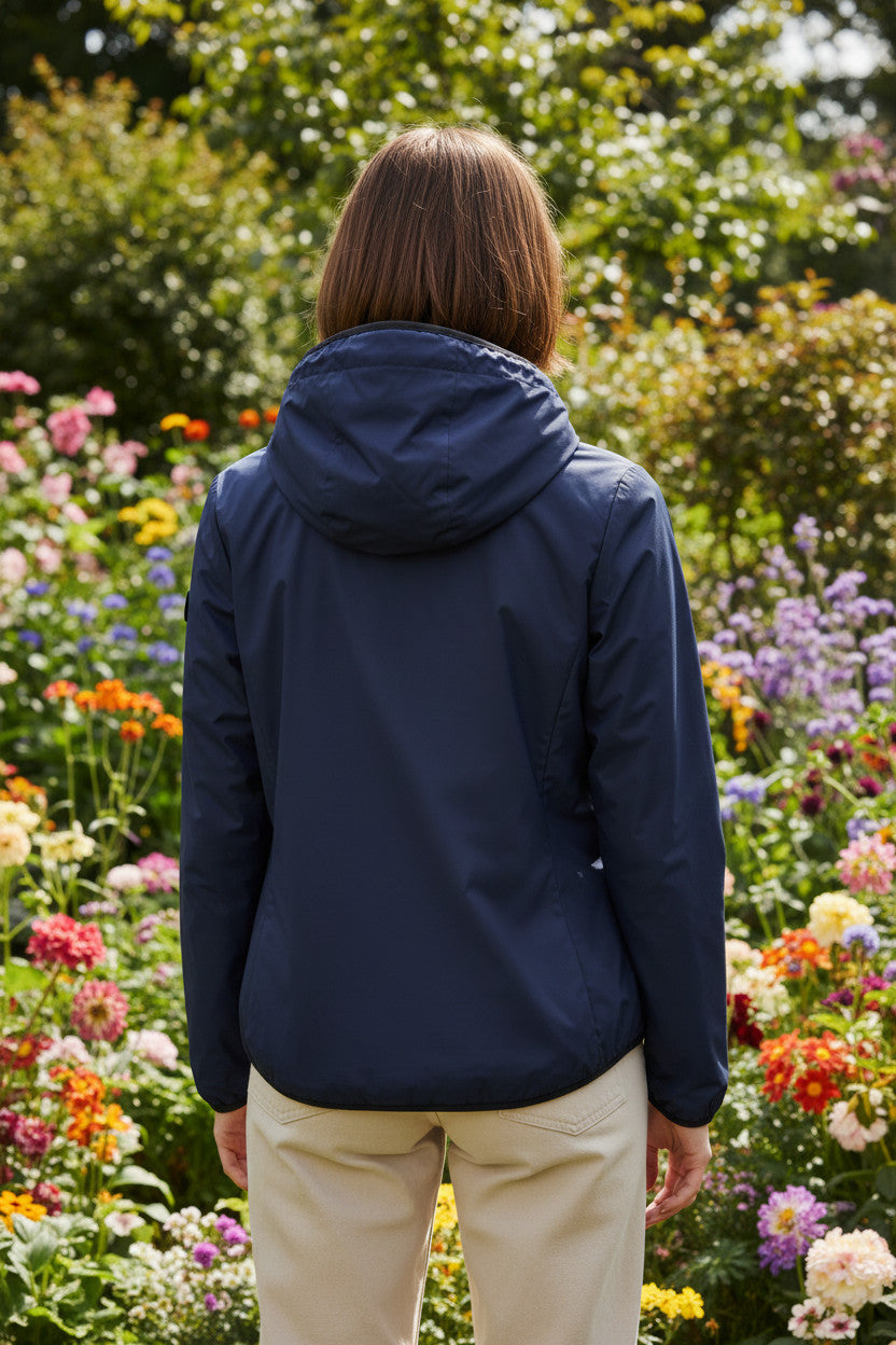 Clinchberry giacca a vento stile k-way donna - leggera con cappuccio
