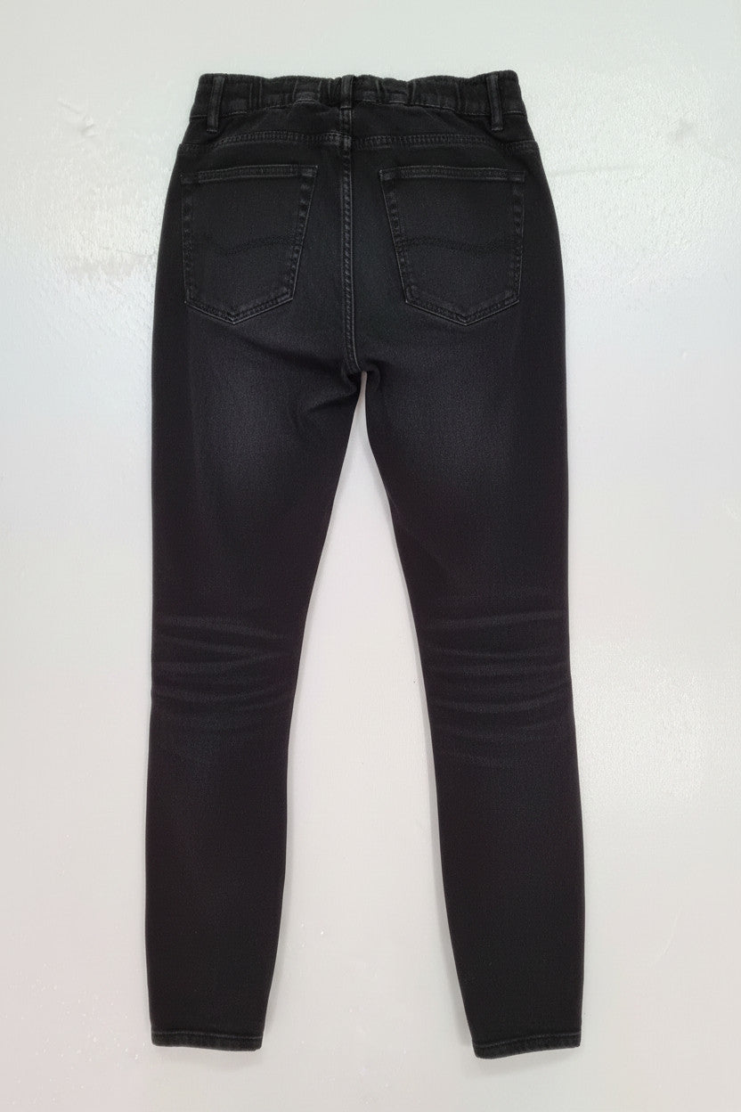 Yes Zee Jeans donna carrot fit essential raw nero art. P332