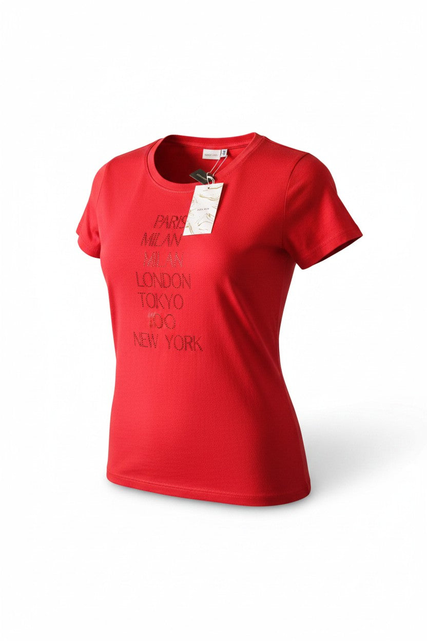 Lara Riva T-Shirt donna comfort fit 100% Cotone art. 1171