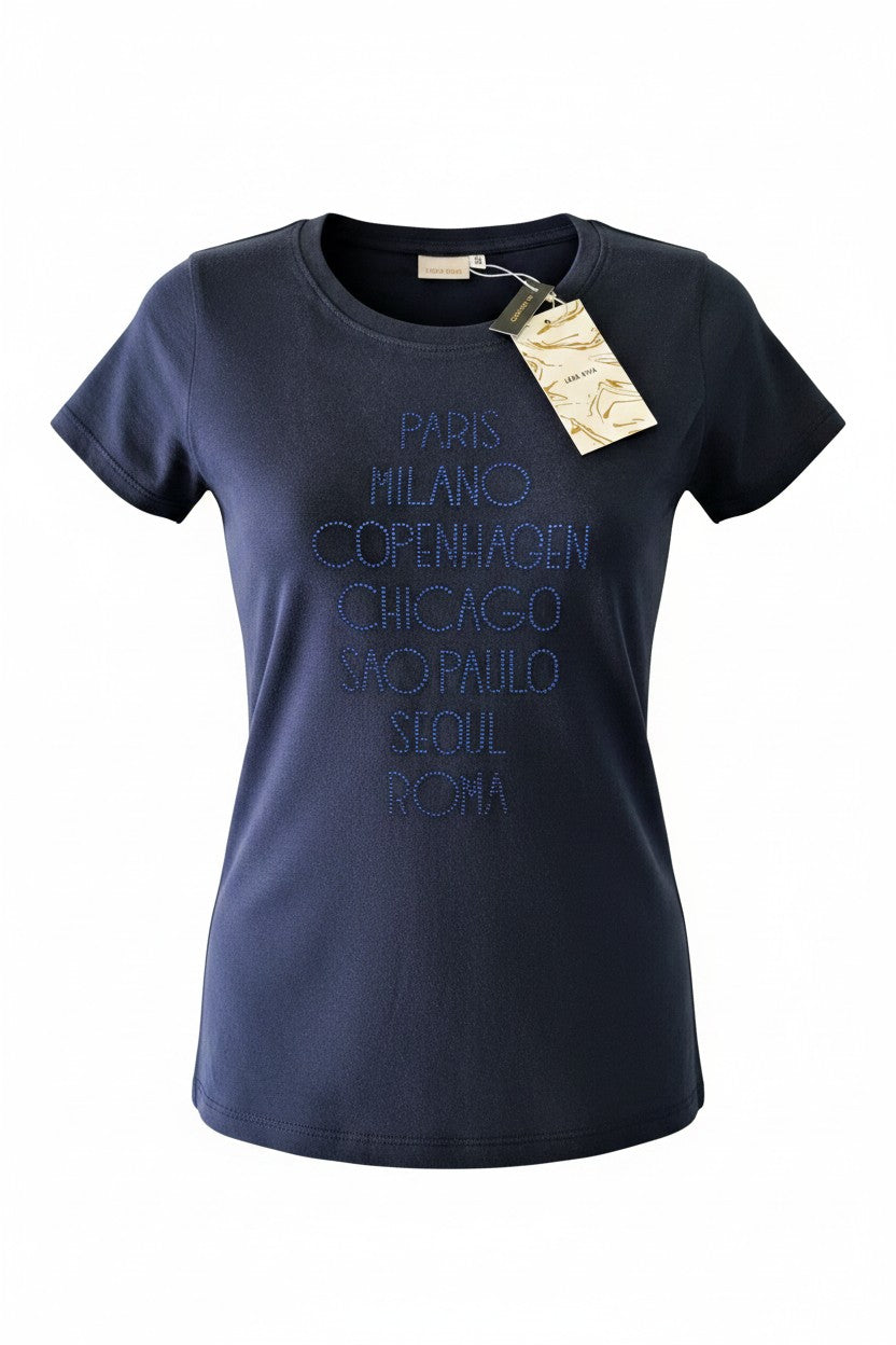 Lara Riva T-Shirt donna comfort fit 100% Cotone art. 1171