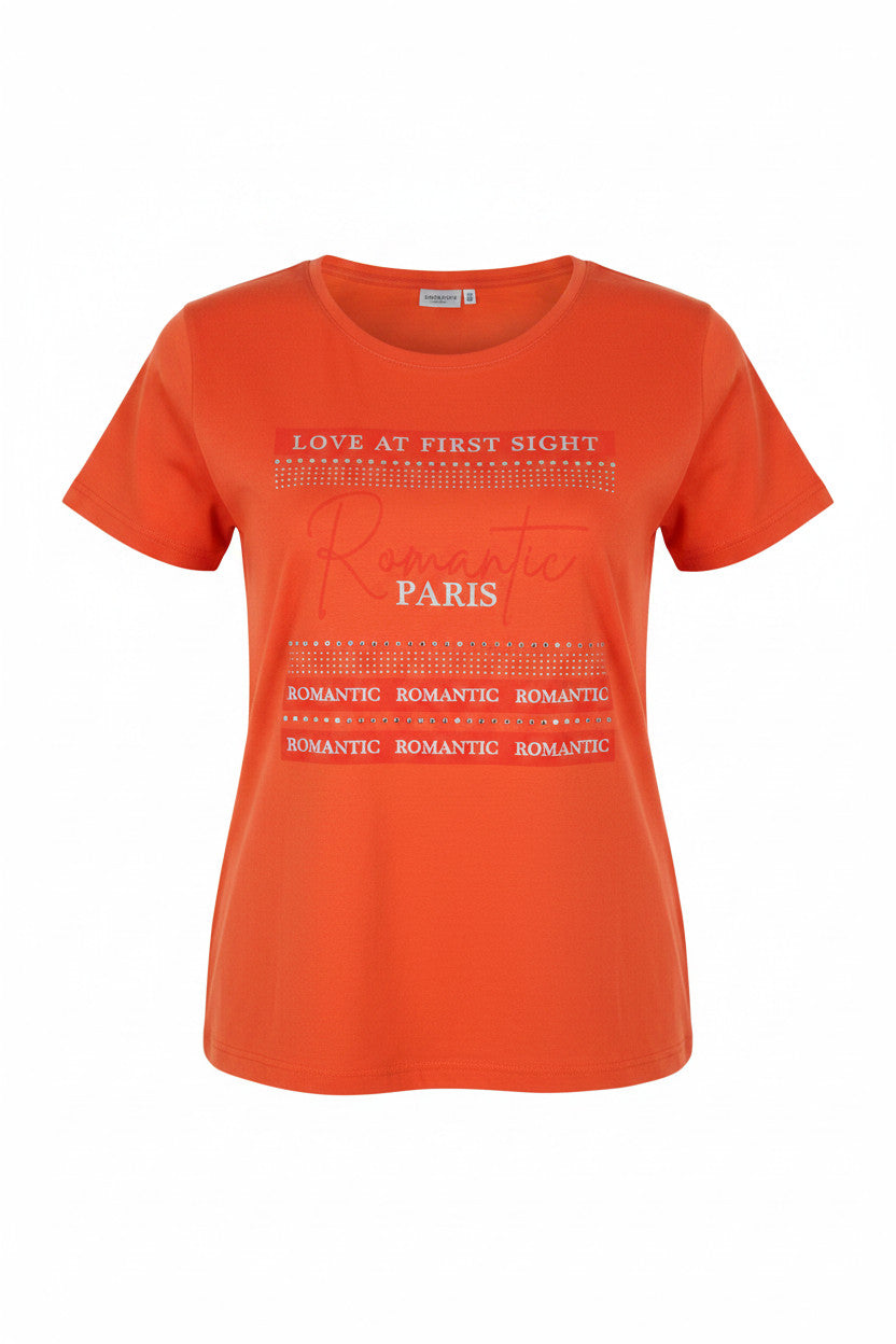 Lara Riva T-Shirt donna comfort fit 100% Cotone art. 1119 C