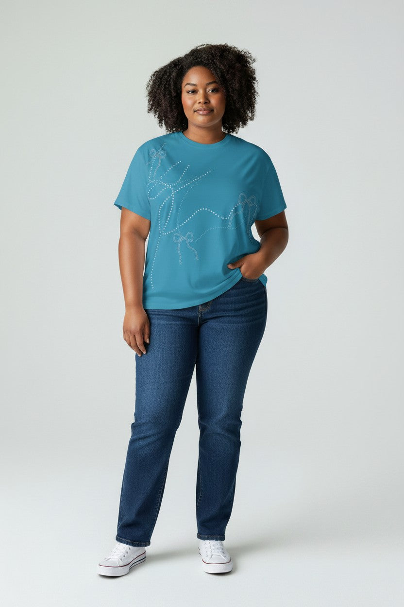 Lara Riva T-Shirt donna comfort fit 100% Cotone art. 1122 C