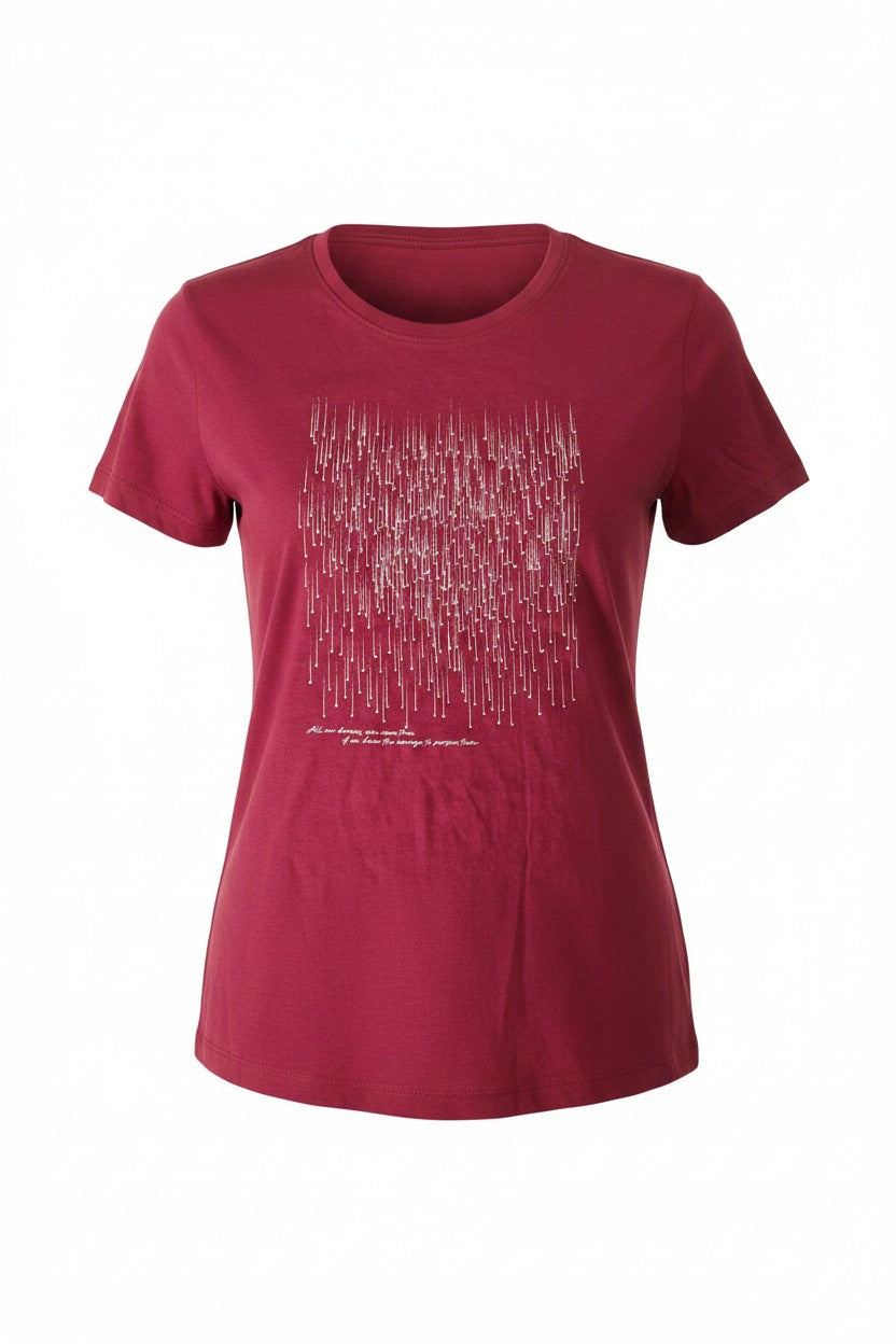 Lara Riva T-Shirt donna comfort fit 100% Cotone art. 1172