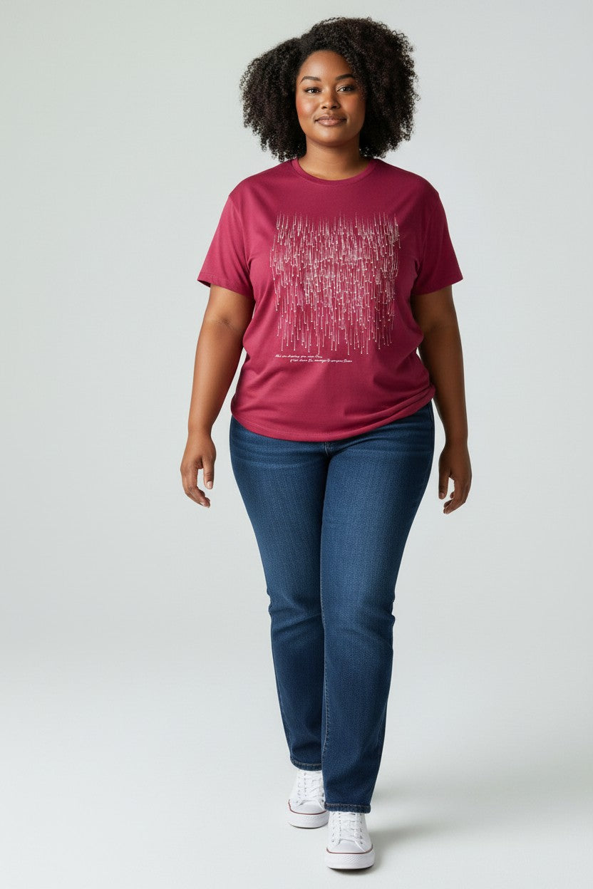 Lara Riva T-Shirt donna comfort fit 100% Cotone art. 1172