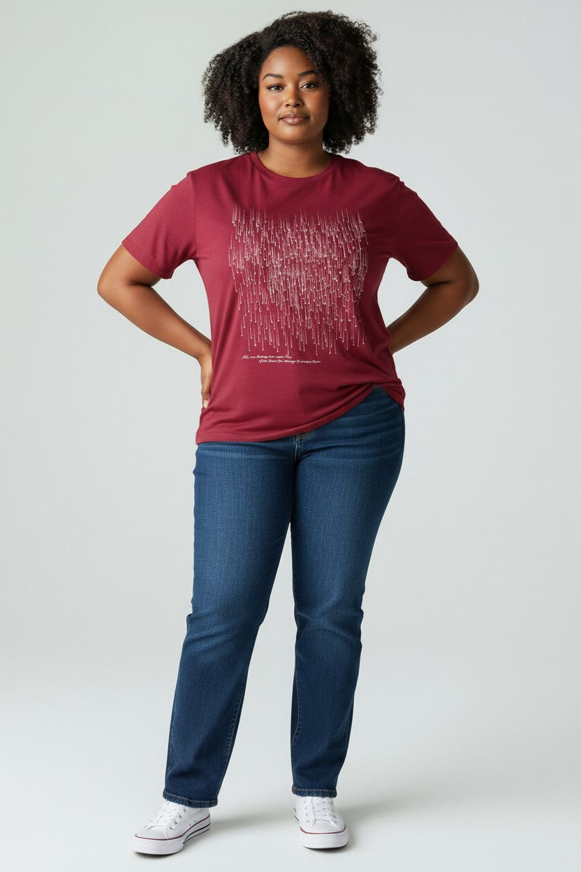 Lara Riva T-Shirt donna comfort fit 100% Cotone art. 1172