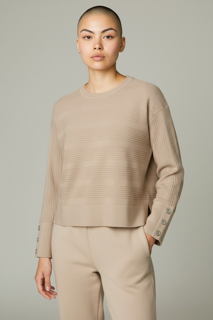 Calvin Klein maglia donna texture rigata