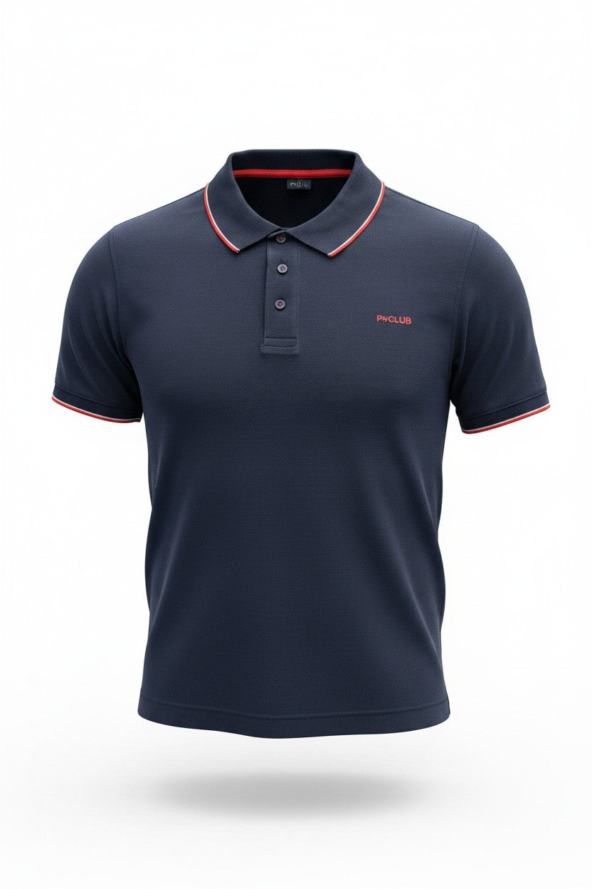 Polo uomo over brand P-Club manica corta puro cotone piquet 100%